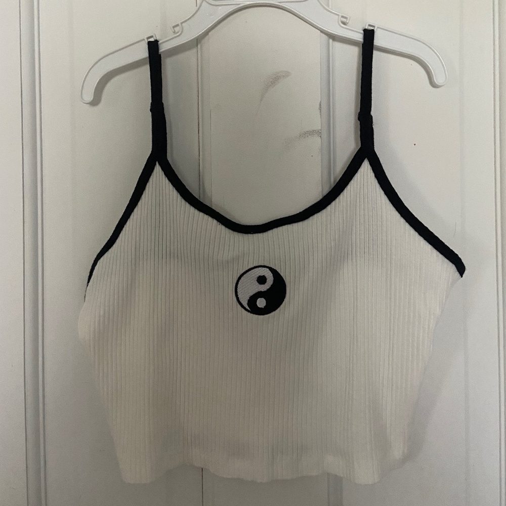 Embroidered Yin Yang Cami